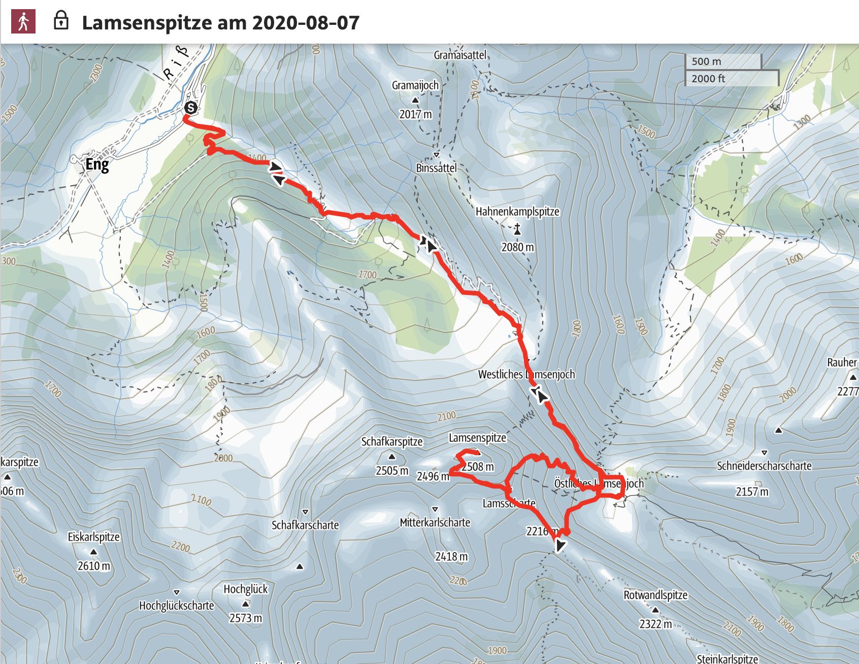 Hochplatte-map